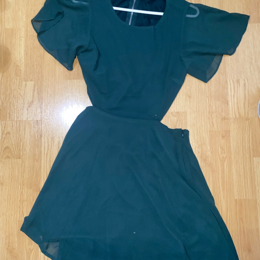 Elegant Dark Green Dress